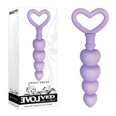 Evolved Sweet Treat 11.5 cm Beaded Silicone Butt Plug Purple Butt Plugs